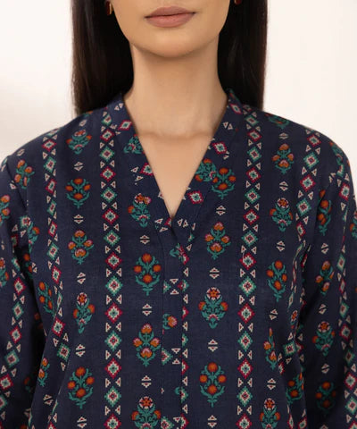 Printed Khaddar Shirt