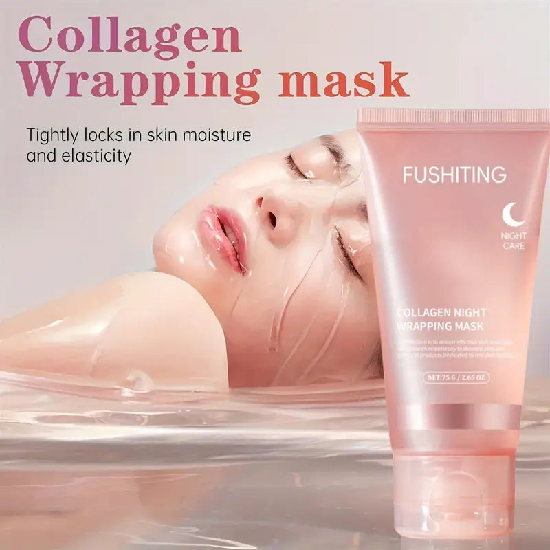 FUSHITING Collagen Night Wrapping Mask 75g - Hydrating & Elasticity-
