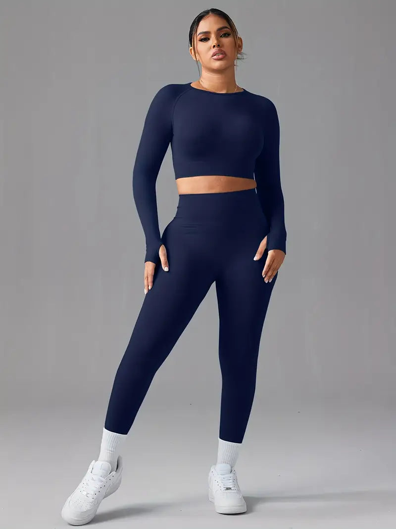 Sports Bra and Leggings Set,