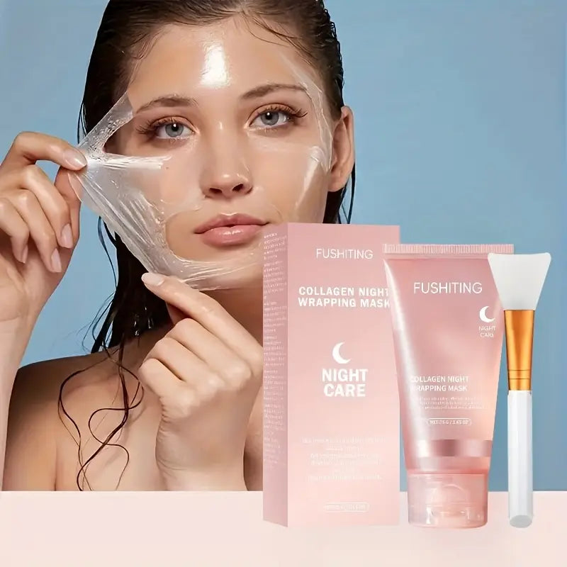 FUSHITING Collagen Night Wrapping Mask 75g - Hydrating & Elasticity-