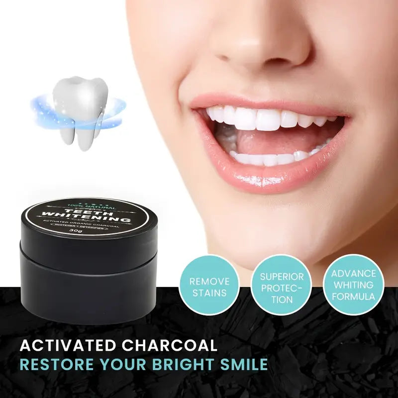 Coconut Shell Activated Carbon, Whitening Teeth Powder, Deep Cleans, Fresh Breath, No Fragrance, Reusable, Suitable for Toothbrushes And Tongue Cleaners Coconut Shell Activated Carbon, Whitening Teeth Powder, Deep Cleans, Fresh Breath, No Fragrance