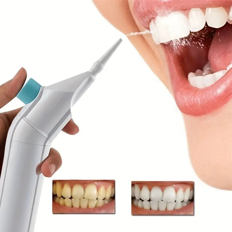 Cordless Tooth Flosser Oral Irrigator - Portable, No Need To Charge, Perfect For Family Travel & Daily Dental Care - Ideal Father's & Mother's Day Gift!