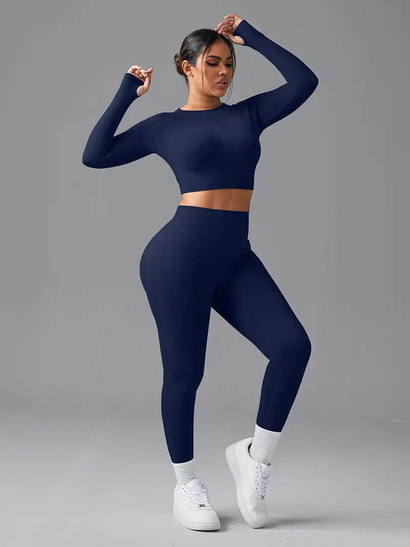 Sports Bra and Leggings Set,