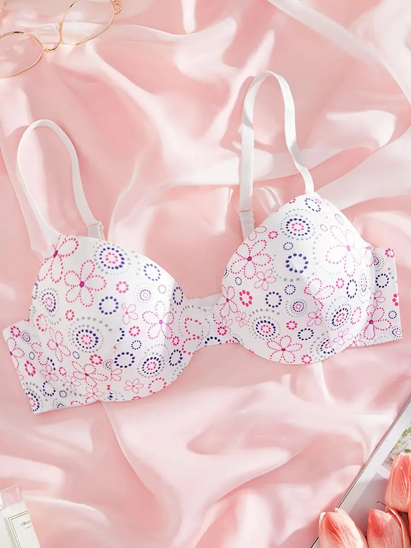 Print Push-Up Bra for Women