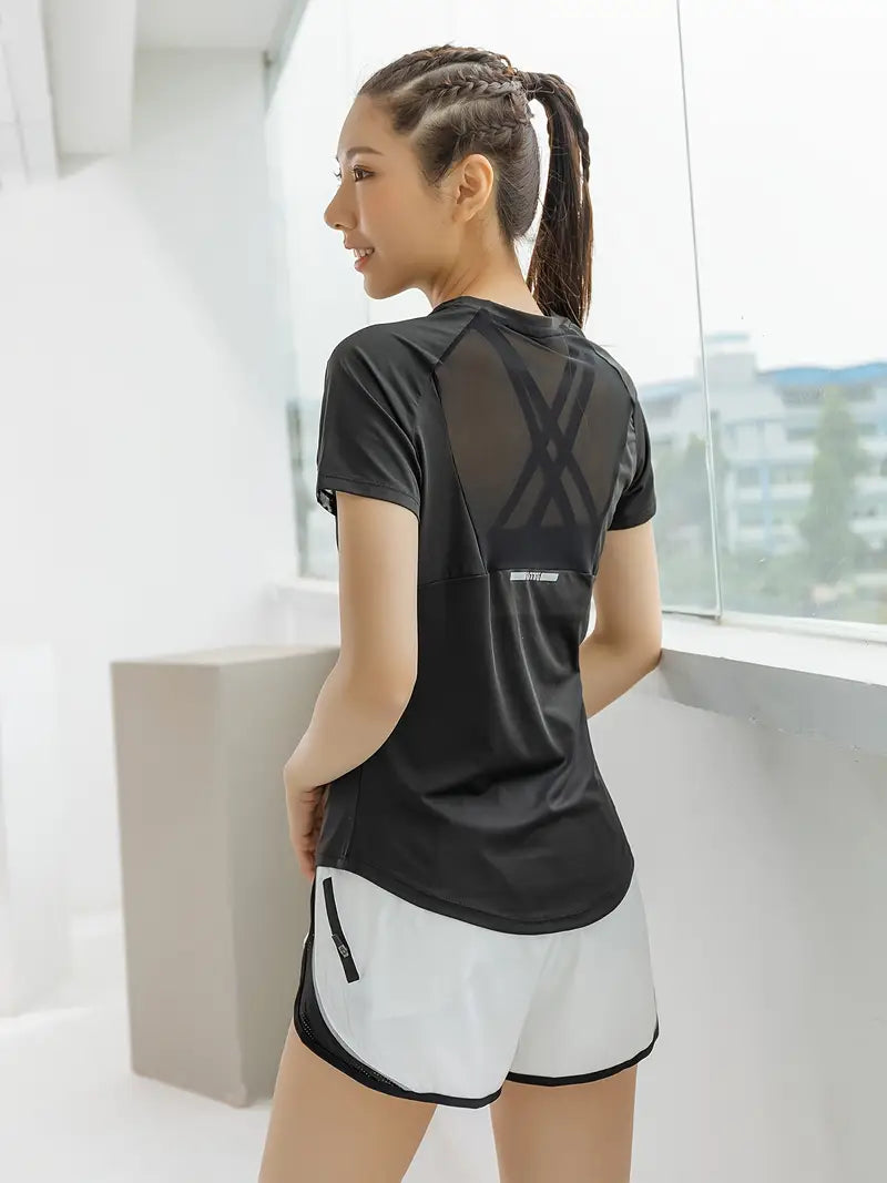 Women's Quick-Dry Athletic Short Sleeve Tee