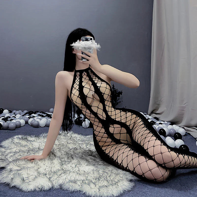 Collar Type Full Body Stockings (121)